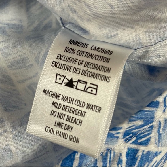 NWT Robert Graham Shirt Mens Small Button Up Light Blue Edens Classic - Picture 7 of 10